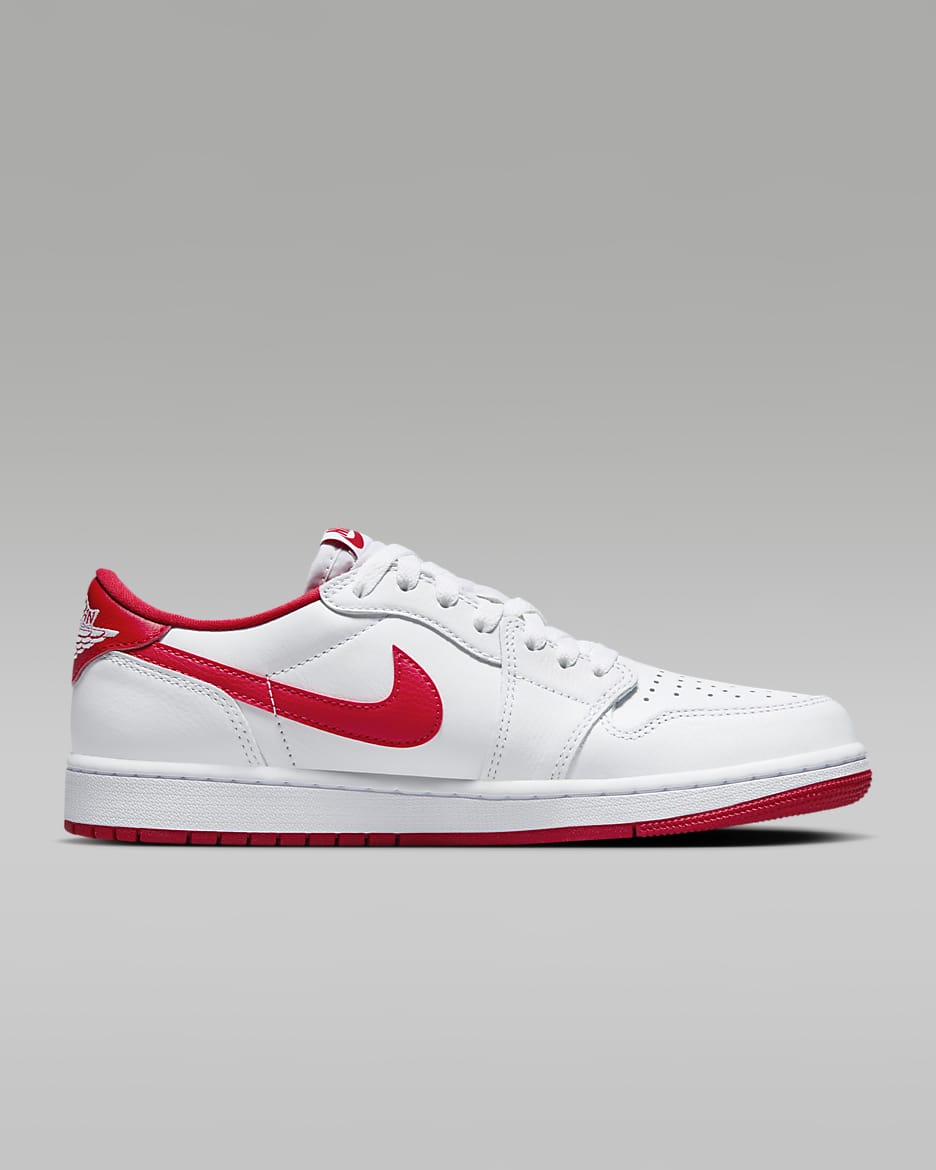 Air Jordan 1 Low OG White Red Men s Shoes